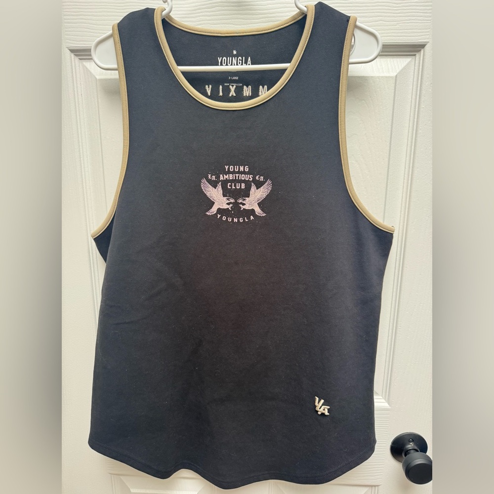 YoungLA Black and Tan Tank Top